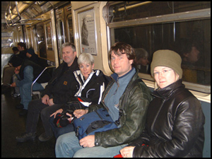 staff and consultants on subway